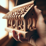 Elm Wood Bird Feeder