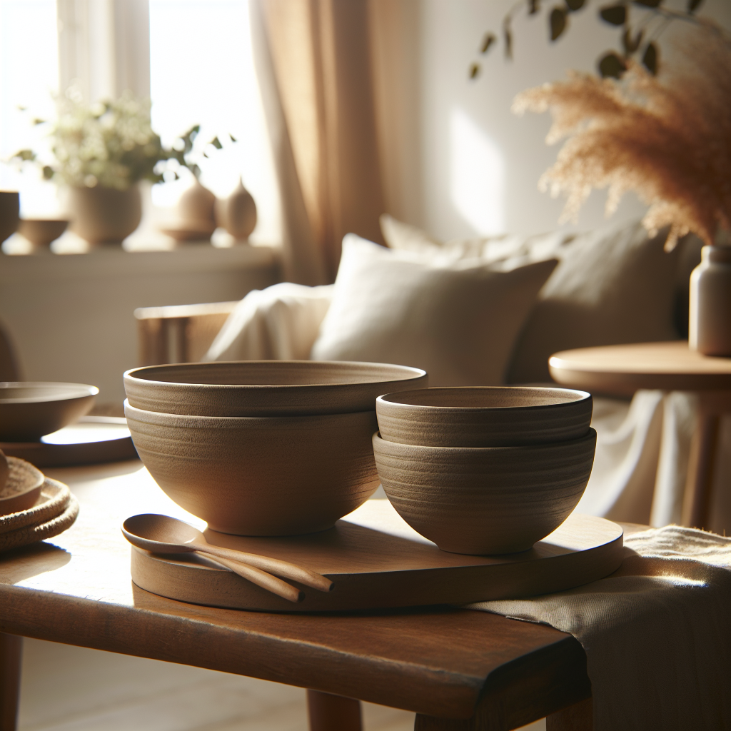 Stoneware Serving Bowl Set