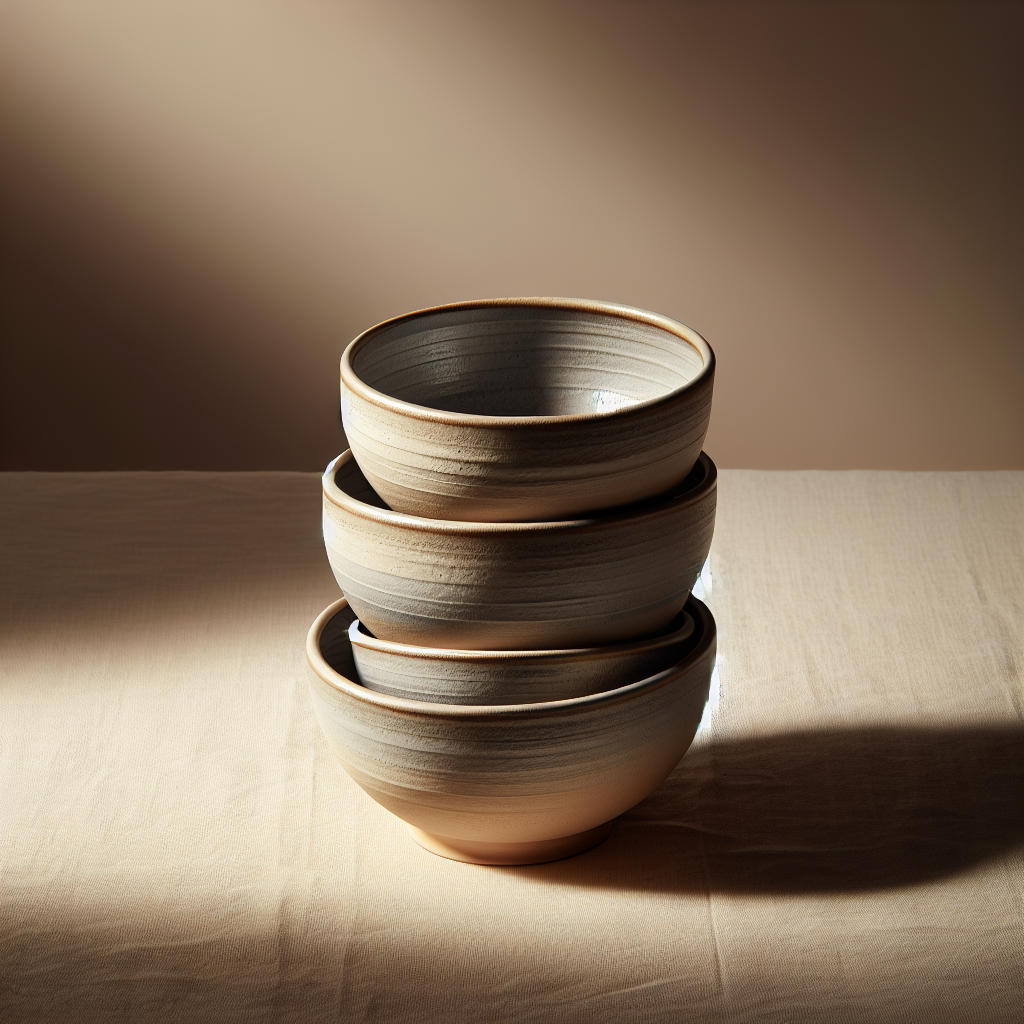 Stoneware Serving Bowl Set