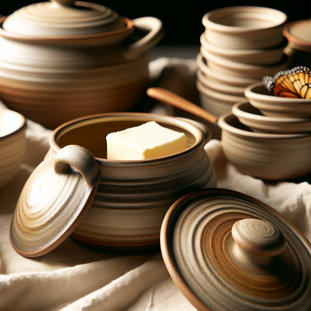 Stoneware Butter Dish
