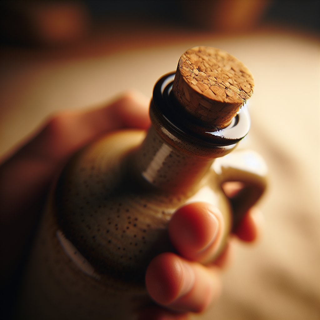 Stoneware Oil Bottle