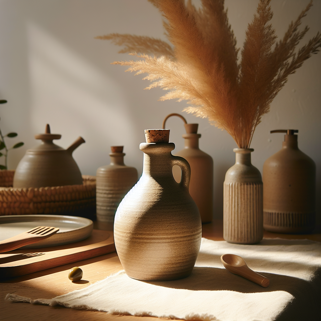 Stoneware Oil Bottle