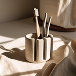 Stoneware Toothbrush Holder