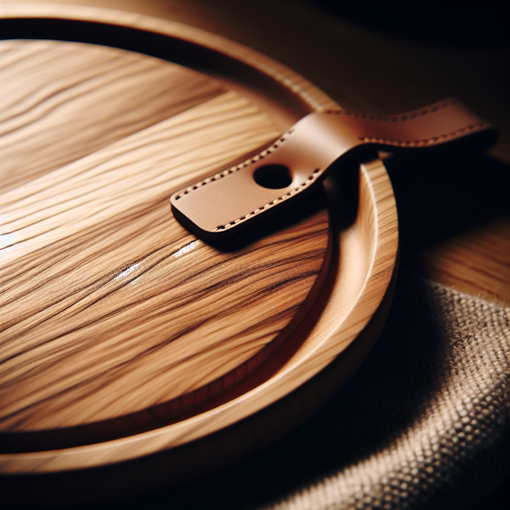 Round Elm Serving Board