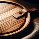 Round Elm Serving Board