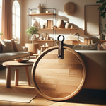 Round Elm Serving Board