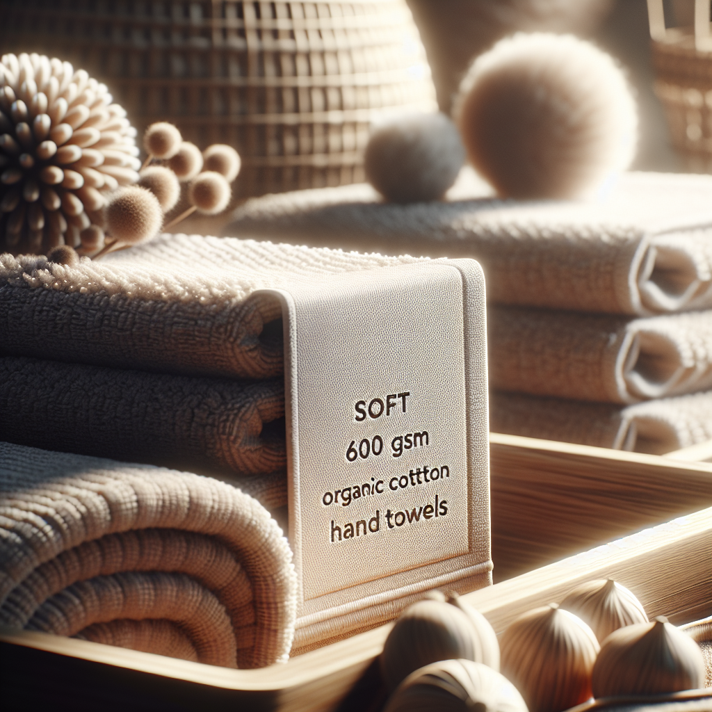 Organic Cotton Hand Towels - Set of 2