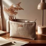 Organic Linen Pencil Case