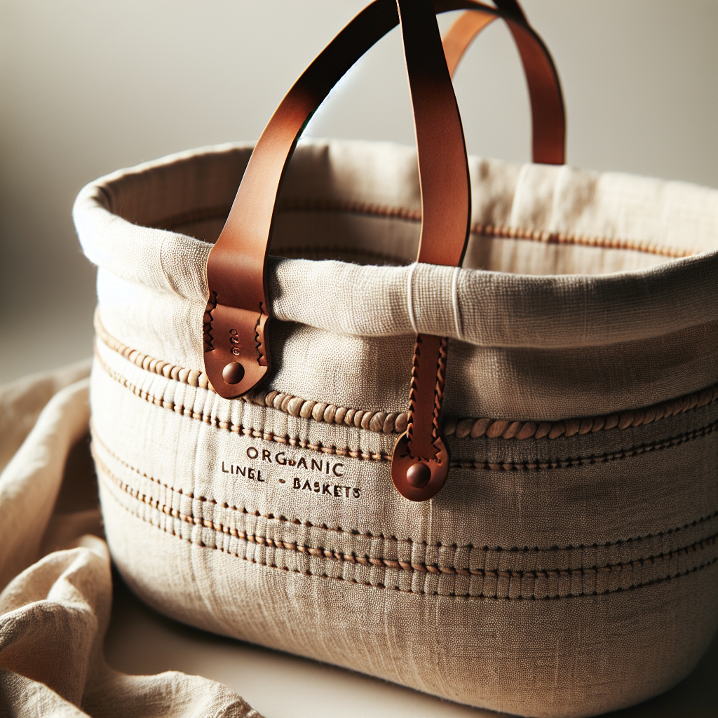 Organic Linen Storage Basket