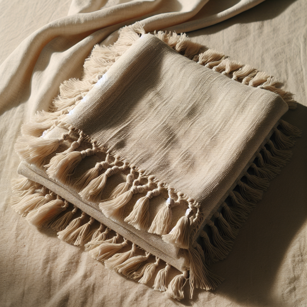 Organic Linen Throw Blanket