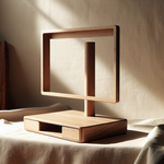 Elm Wood Monitor Stand