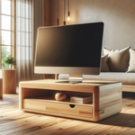 Elm Wood Monitor Stand