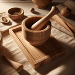 Elm Wood Mortar and Pestle
