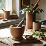Elm Wood Mortar and Pestle
