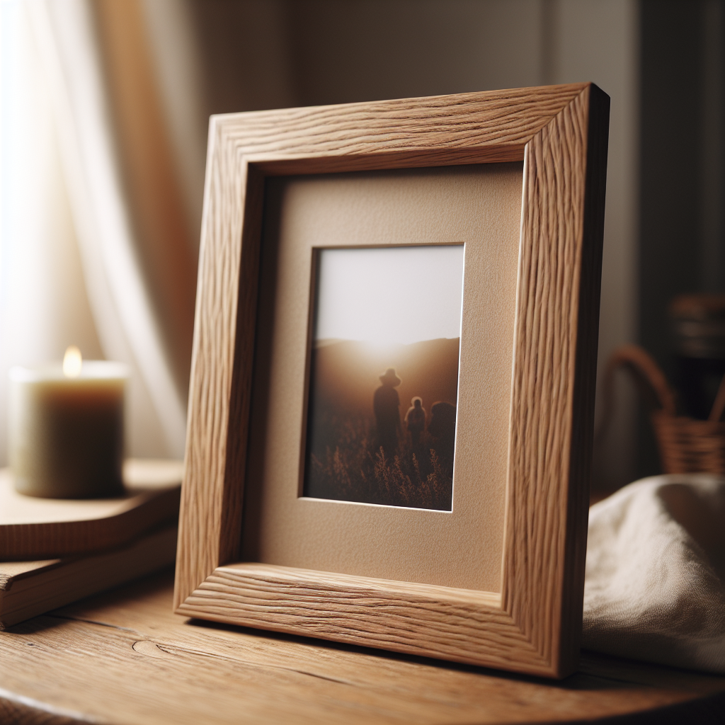 Elm Wood Picture Frame