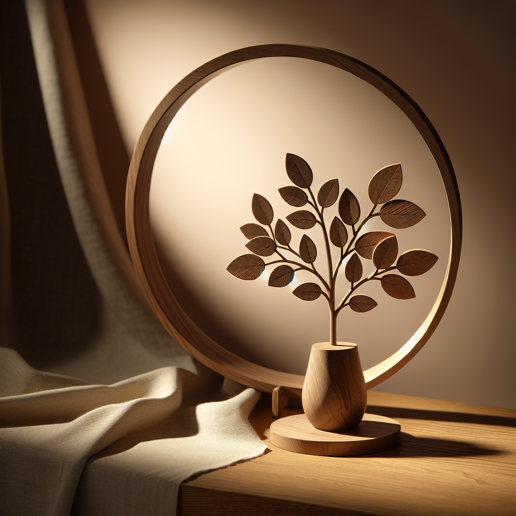 Elm Wood Plant Stand