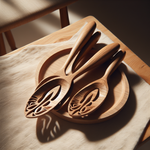 Elm Wood Salad Servers