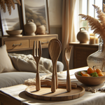 Elm Wood Salad Servers