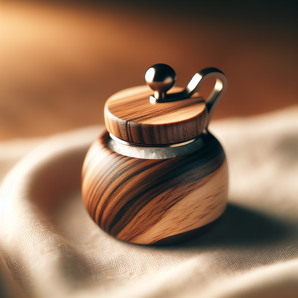 Elm Wood Salt Cellar