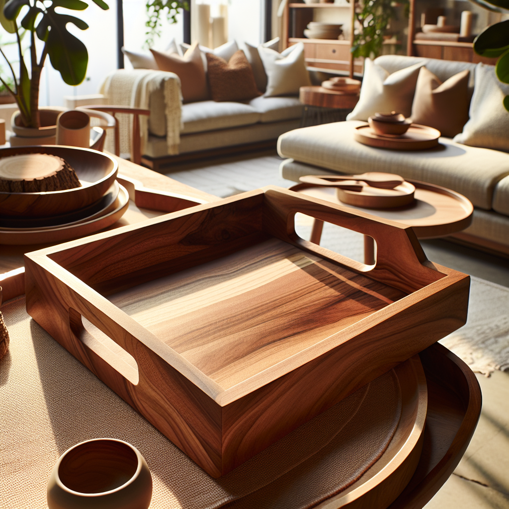 Elm Wood Serving Tray